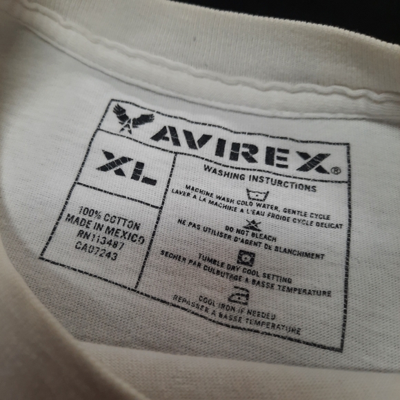 Avirex Y2K Skull Face T-shirt Men's Size XL Large Graphic Fitted Hat Streetwear - Picture 4 of 8